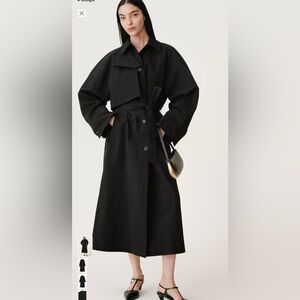Zara Classic Black Overcoat